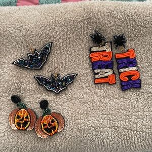 Halloween pierced earrings